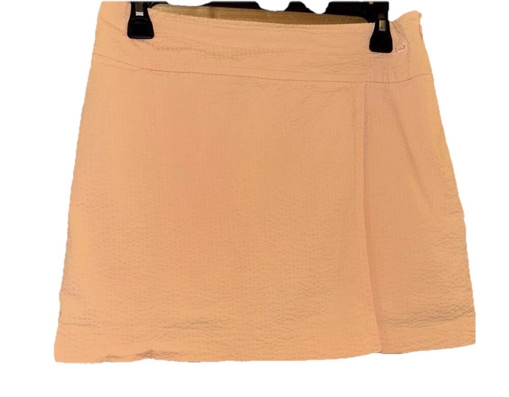 Vineyard Vines Women’s Tennis Skirt Peach Size 4 Searsucker Lined Golf Tennis